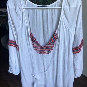 Flowy long sleeve dress top